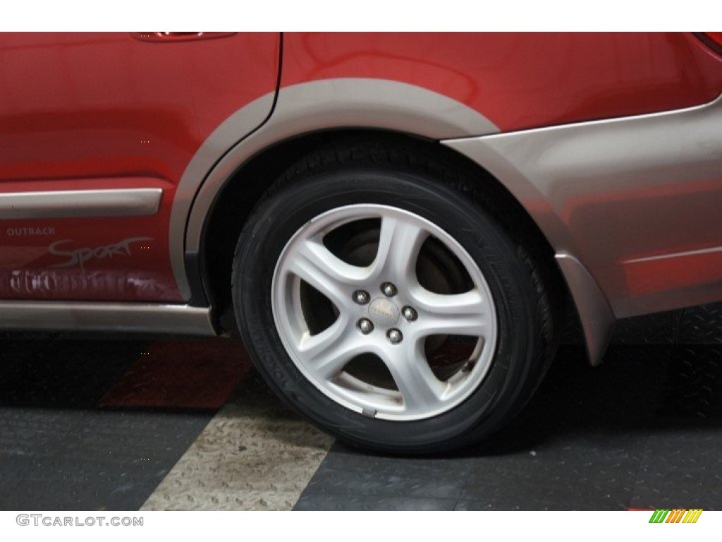 2002 Impreza Outback Sport Wagon - Sedona Red Pearl / Gray photo #56