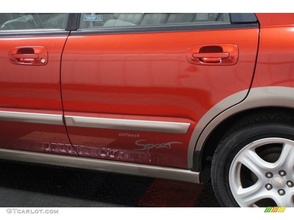 2002 Impreza Outback Sport Wagon - Sedona Red Pearl / Gray photo #58