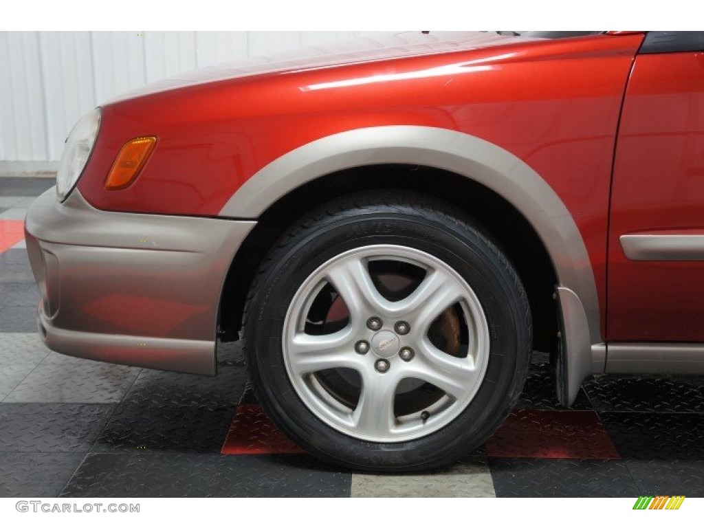 2002 Impreza Outback Sport Wagon - Sedona Red Pearl / Gray photo #62