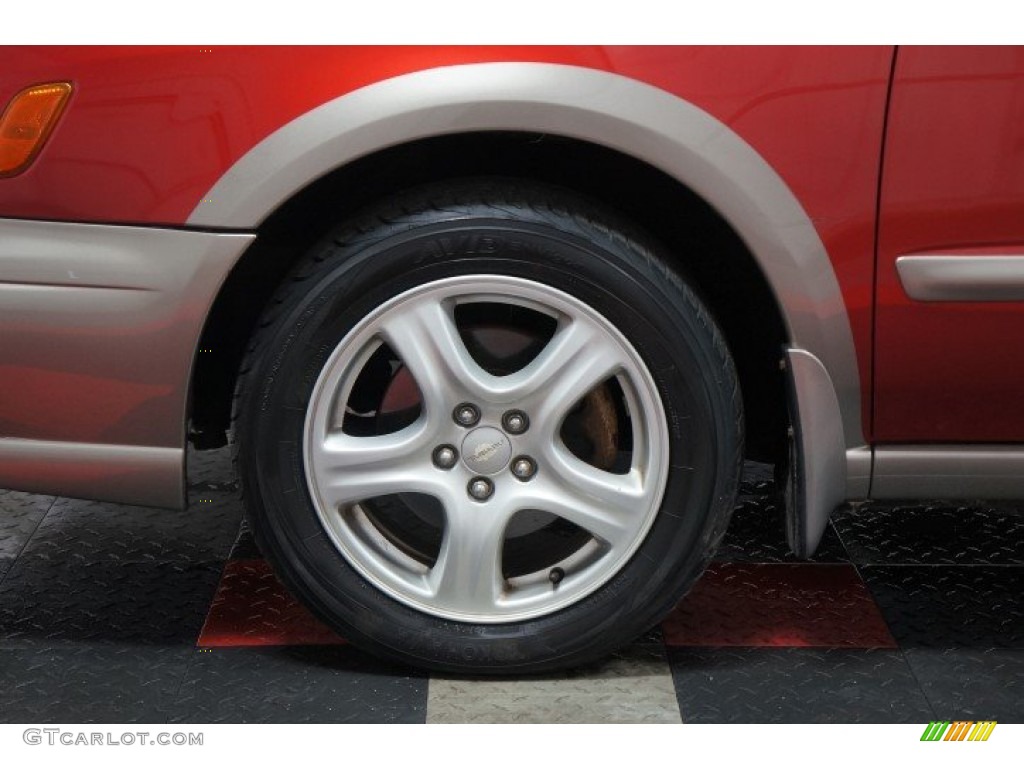 2002 Impreza Outback Sport Wagon - Sedona Red Pearl / Gray photo #63
