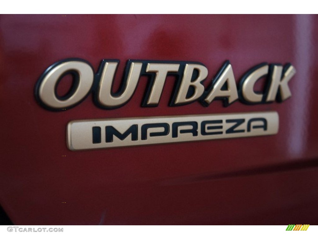 2002 Impreza Outback Sport Wagon - Sedona Red Pearl / Gray photo #65