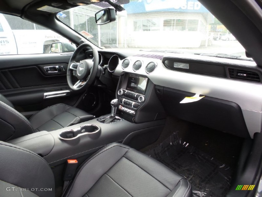 Ebony Interior 2015 Ford Mustang GT Premium Convertible Photo #104081986
