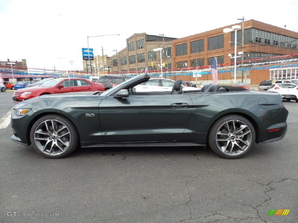 2015 Mustang GT Premium Convertible - Guard Metallic / Ebony photo #6