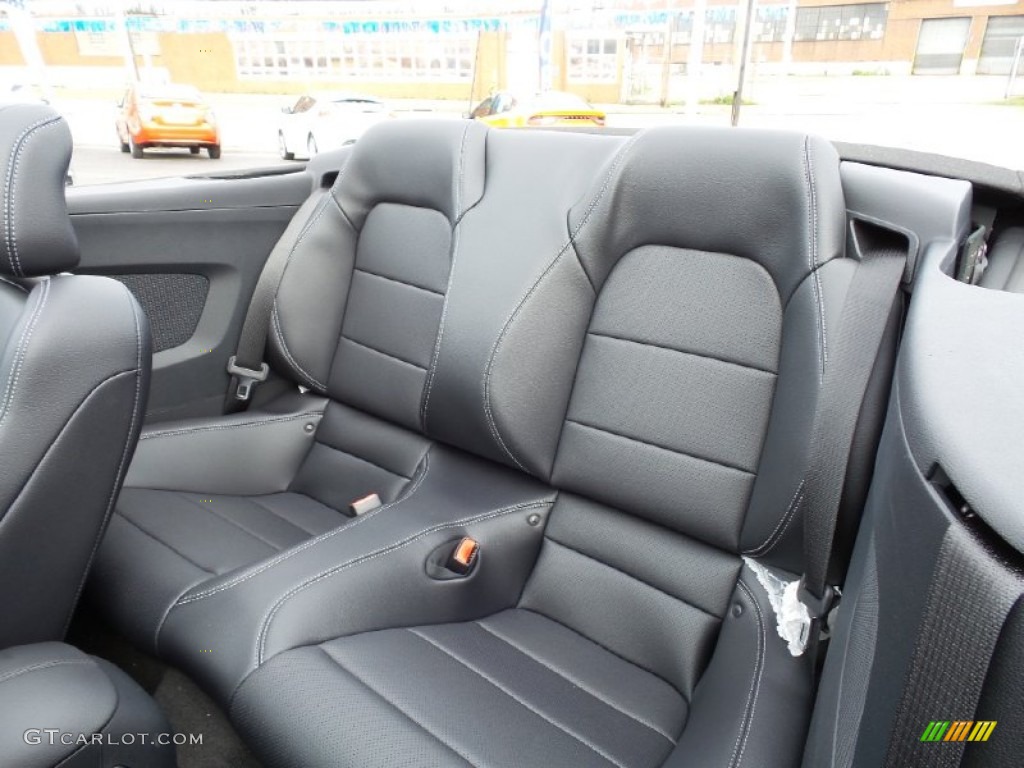 Ebony Interior 2015 Ford Mustang GT Premium Convertible Photo #104082229