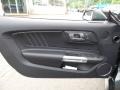 Ebony 2015 Ford Mustang GT Premium Convertible Door Panel