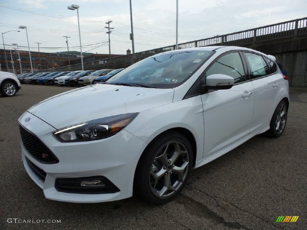 2015 Focus ST Hatchback - Oxford White / ST Smoke Storm/Charcoal Black Recaro Sport Seats photo #7