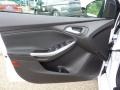 ST Smoke Storm/Charcoal Black Recaro Sport Seats 2015 Ford Focus ST Hatchback Door Panel
