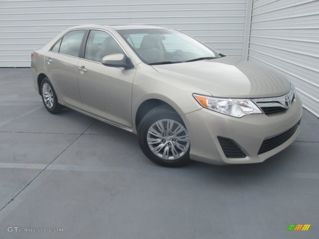 2014 Camry LE - Creme Brulee Metallic / Ivory photo #1