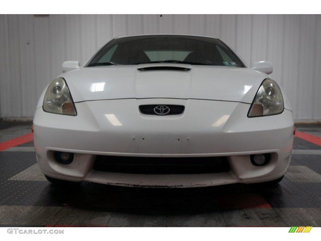 2000 Celica GT - Super White / Black/Blue photo #4
