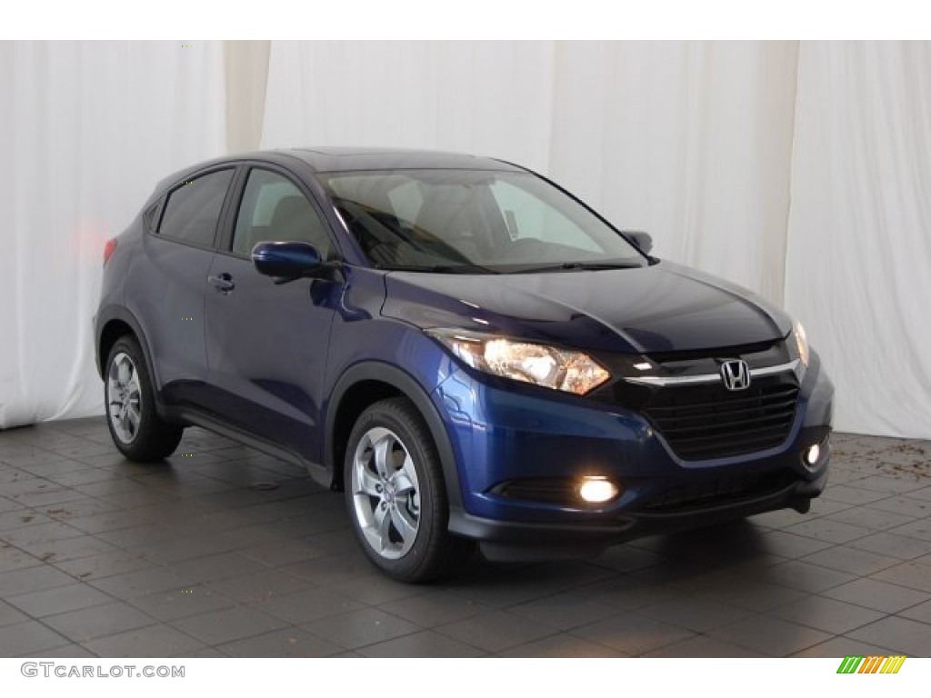 Deep Ocean Pearl 2016 Honda HR-V EX Exterior Photo #104086087