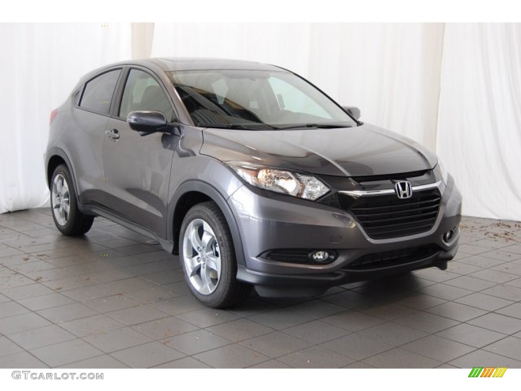 Modern Steel Metallic 2016 Honda HR-V EX Exterior Photo #104086655