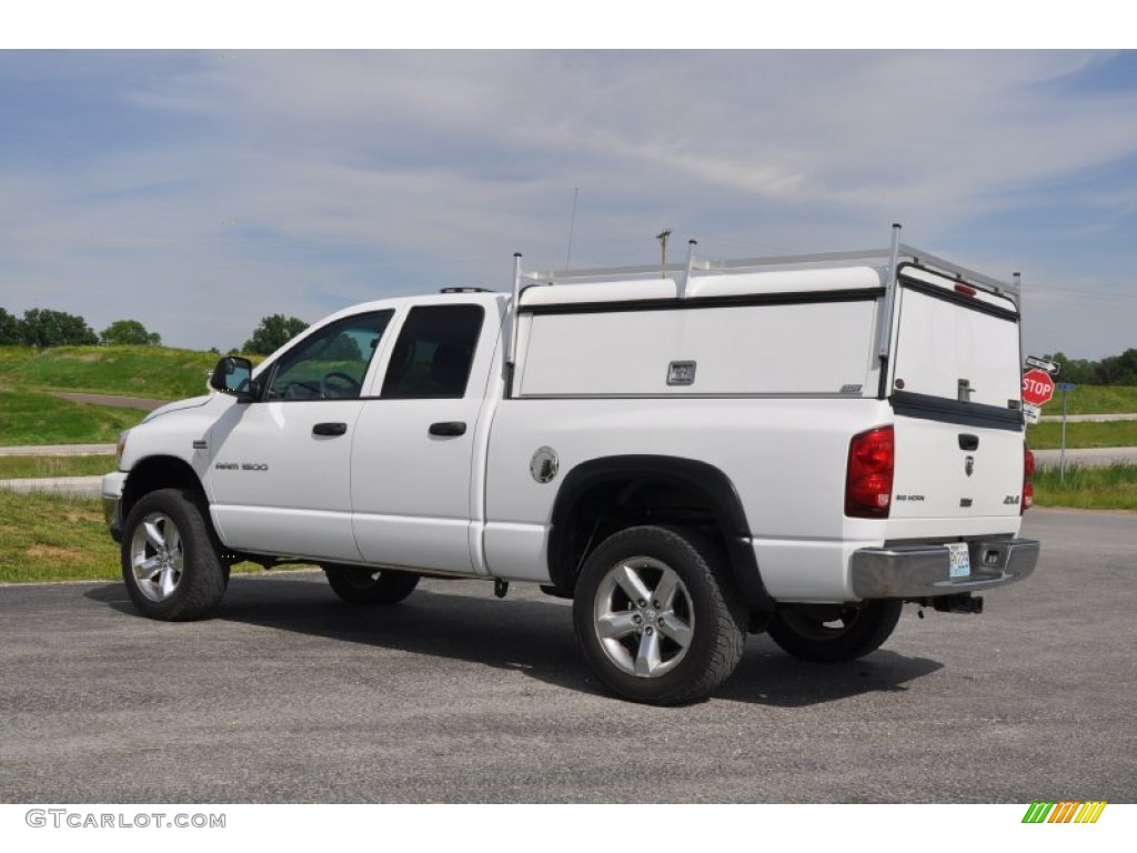 2007 Ram 1500 ST Quad Cab 4x4 - Bright White / Medium Slate Gray photo #6