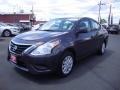 2015 Amethyst Gray Nissan Versa 1.6 S Sedan  photo #3