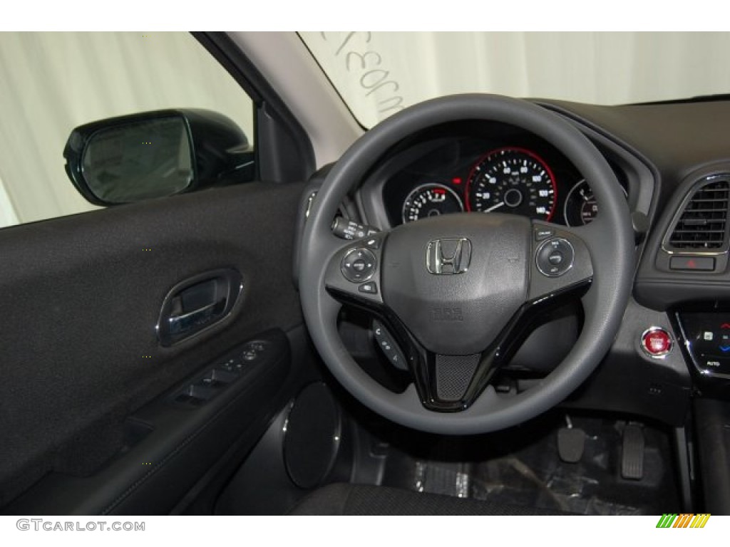 2016 Honda HR-V EX Black Steering Wheel Photo #104087161