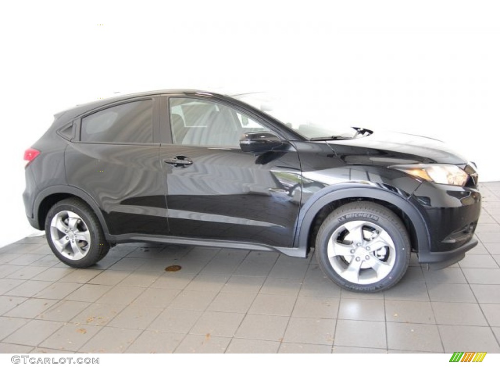Crystal Black Pearl 2016 Honda HR-V EX-L Navi Exterior Photo #104087413