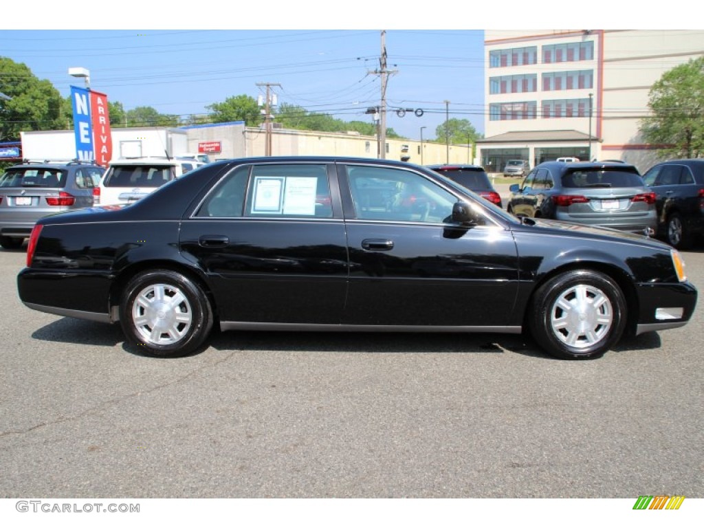 Sable Black 2003 Cadillac DeVille Sedan Exterior Photo #104087731