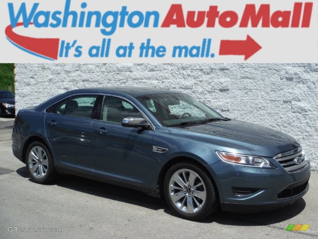 2010 Taurus Limited - Steel Blue Metallic / Light Stone photo #1