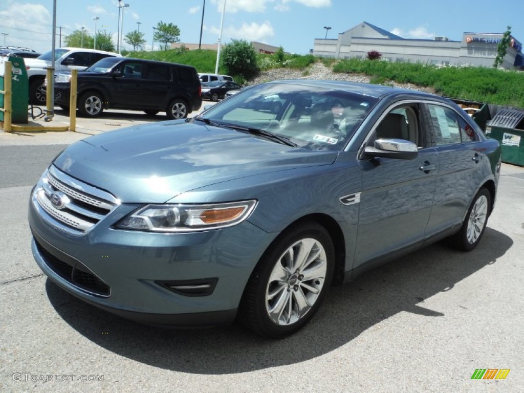 2010 Taurus Limited - Steel Blue Metallic / Light Stone photo #6