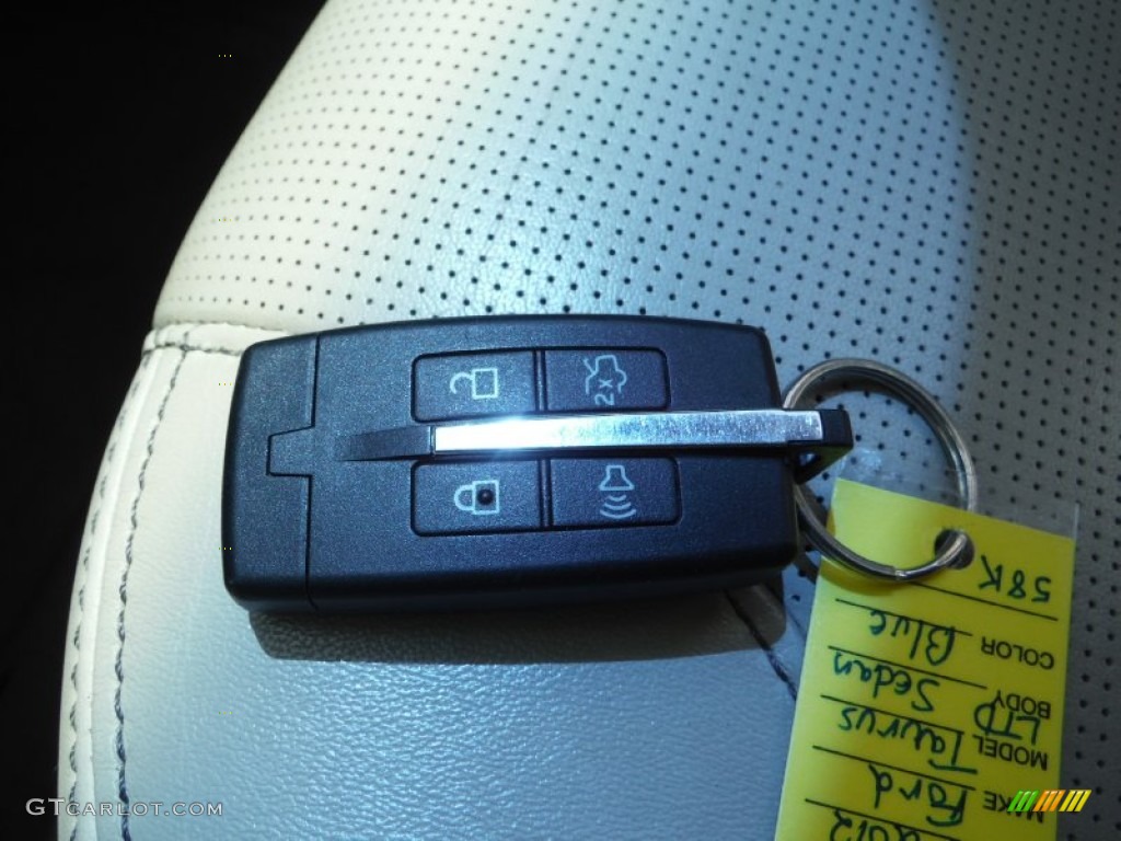2010 Taurus Limited - Steel Blue Metallic / Light Stone photo #23