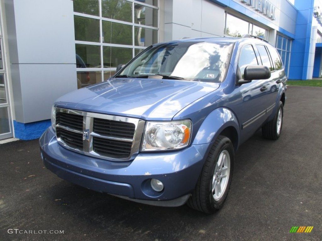 2007 Durango SLT 4x4 - Marine Blue Pearl / Dark Slate Gray/Light Slate Gray photo #12