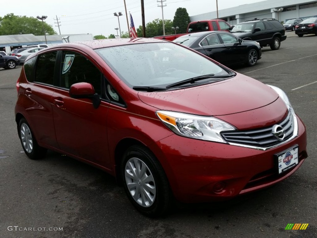 2014 Versa Note SV - Red Brick / Charcoal photo #3
