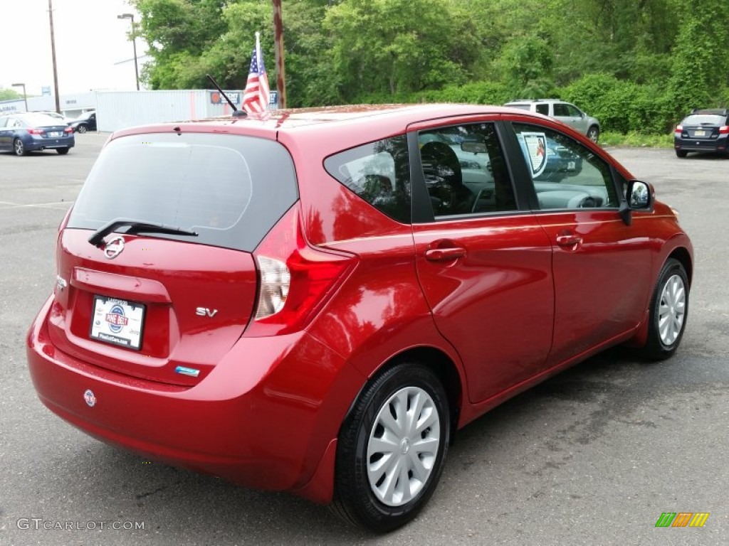 2014 Versa Note SV - Red Brick / Charcoal photo #7