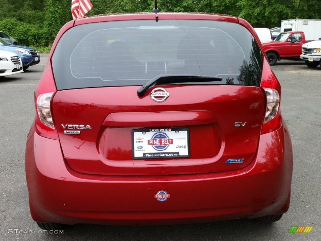 2014 Versa Note SV - Red Brick / Charcoal photo #8