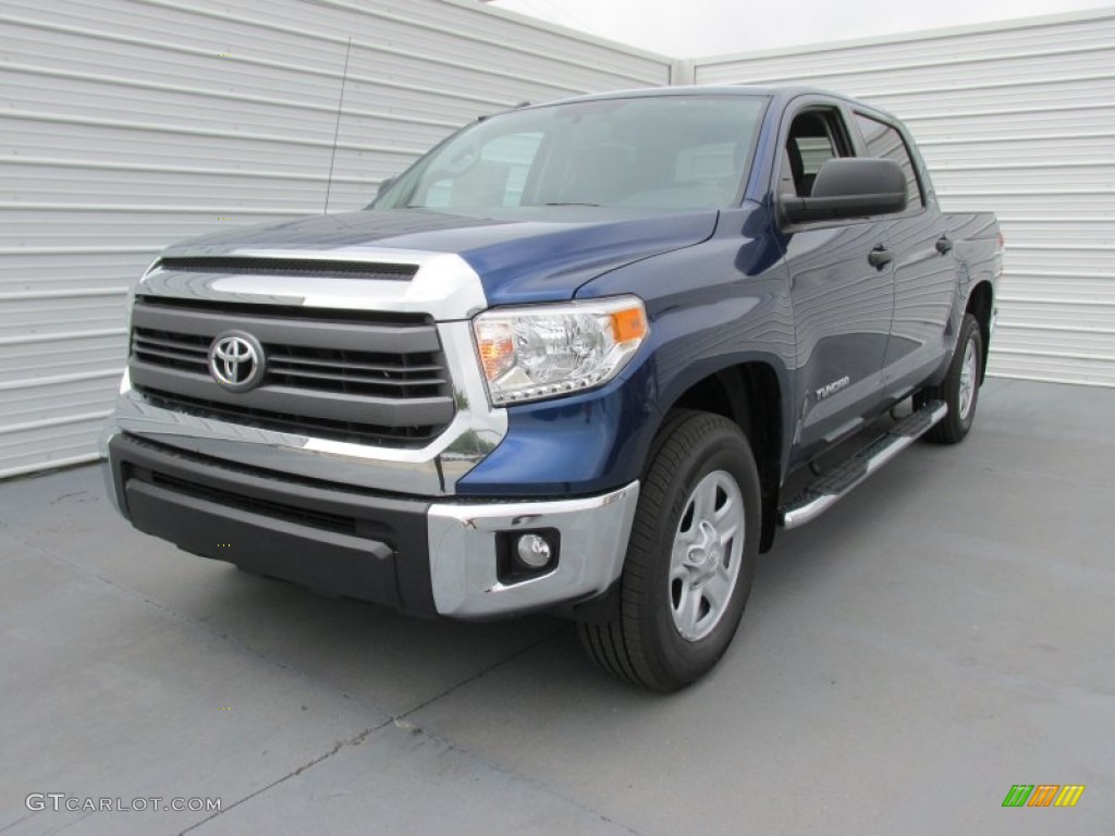 2015 Tundra SR5 CrewMax - Blue Ribbon Metallic / Black photo #7