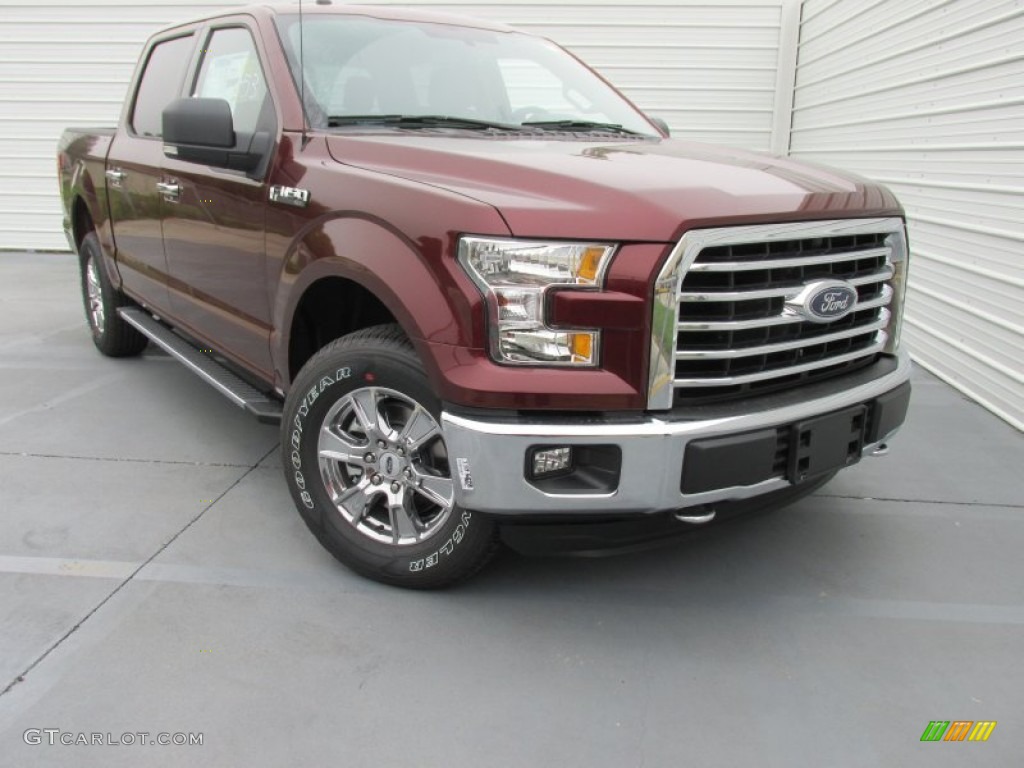 2015 F150 XLT SuperCrew 4x4 - Bronze Fire Metallic / Medium Earth Gray photo #1