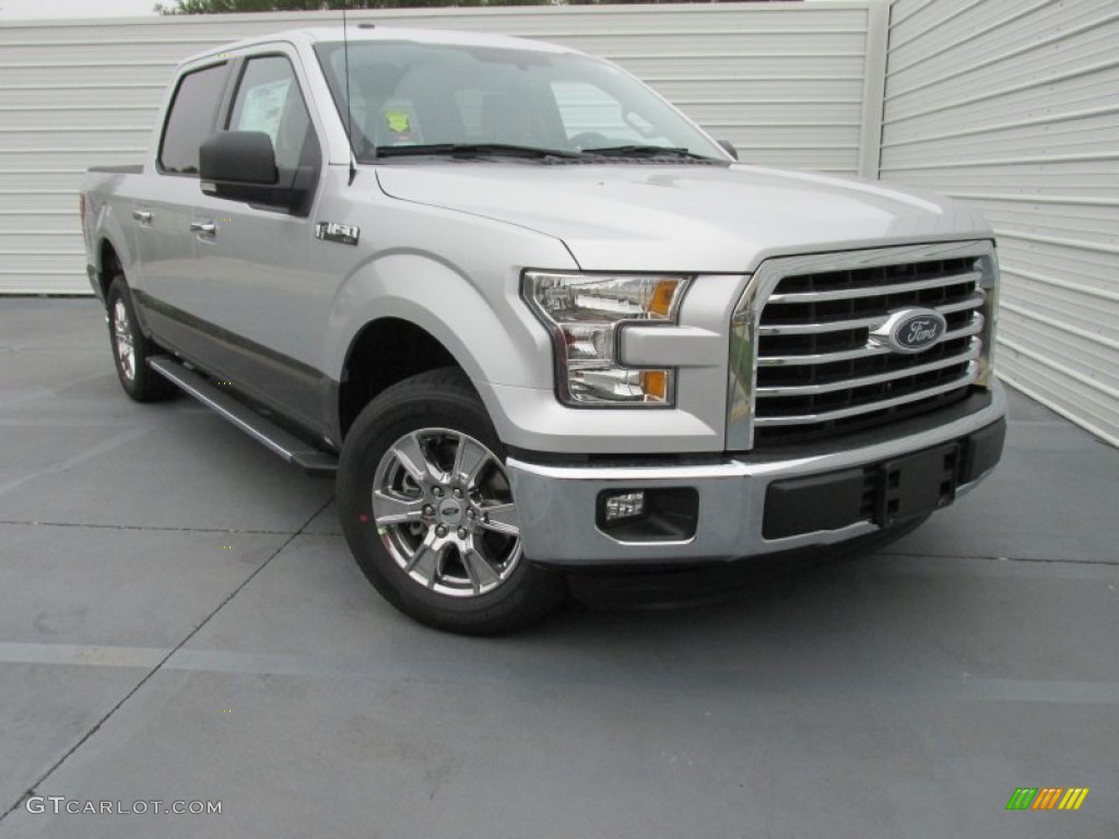 Ingot Silver Metallic 2015 Ford F150 XLT SuperCrew Exterior Photo #104094655