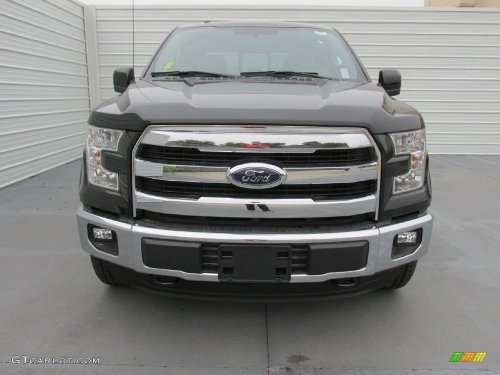 2015 F150 Lariat SuperCrew 4x4 - Tuxedo Black Metallic / Black photo #8