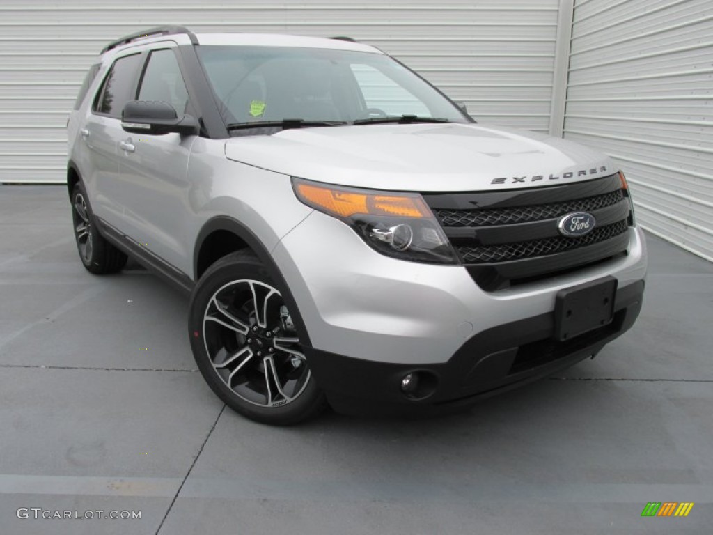2015 Explorer Sport 4WD - Ingot Silver / Sport Charcoal Black photo #2
