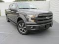 2015 Magnetic Metallic Ford F150 Lariat SuperCrew 4x4  photo #2