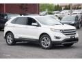 White Platinum Metallic 2015 Ford Edge SEL AWD Exterior