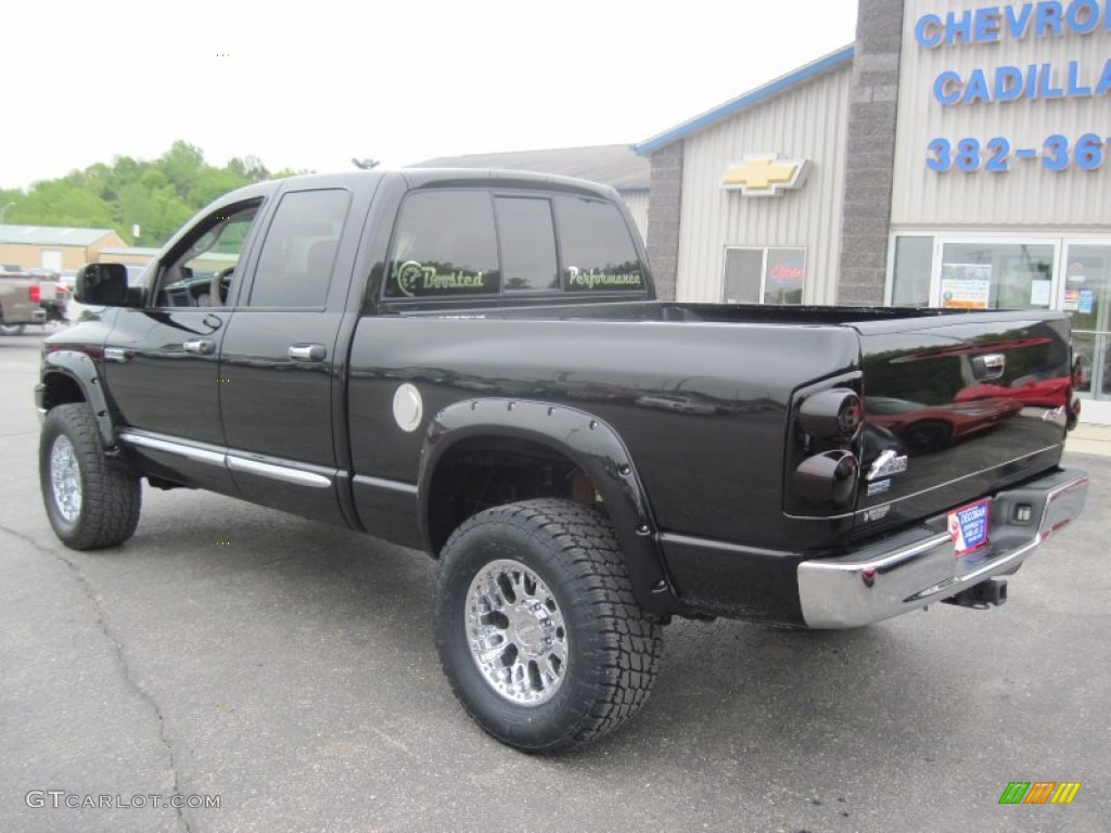 2008 Ram 2500 SLT Quad Cab 4x4 - Brilliant Black Crystal Pearl / Medium Slate Gray photo #15
