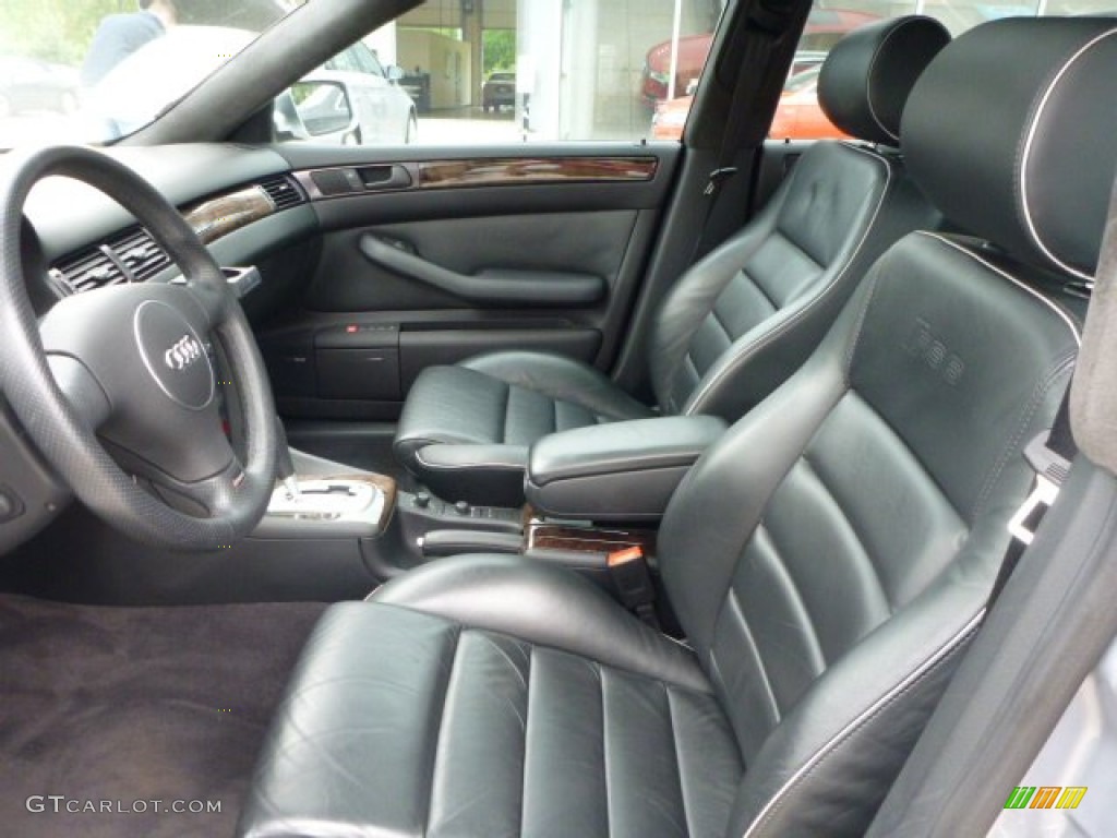 Ebony Black Interior 2003 Audi RS6 4.2T quattro Photo #104098561