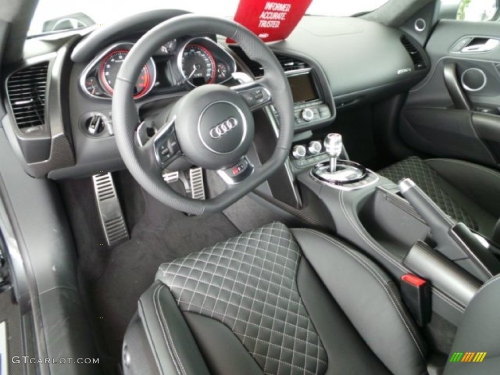 2015 R8 Competition - Daytona Grey Pearl / Black photo #13