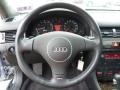 2003 Audi RS6 Ebony Black Interior Steering Wheel Photo