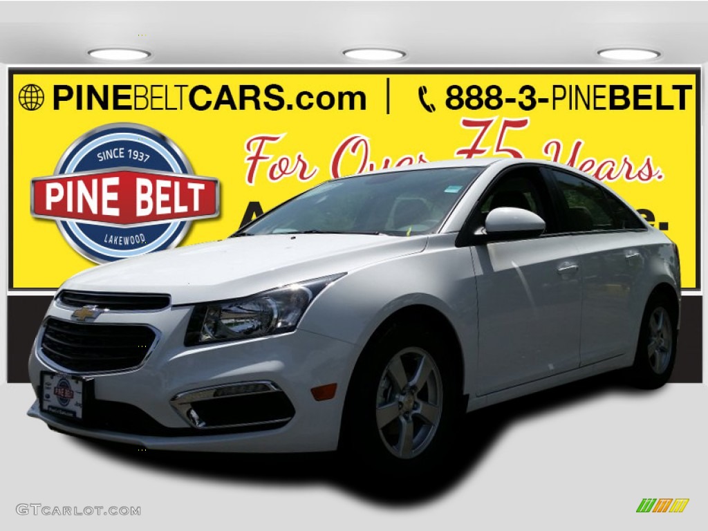2015 Cruze LT - Summit White / Jet Black/Medium Titanium photo #1