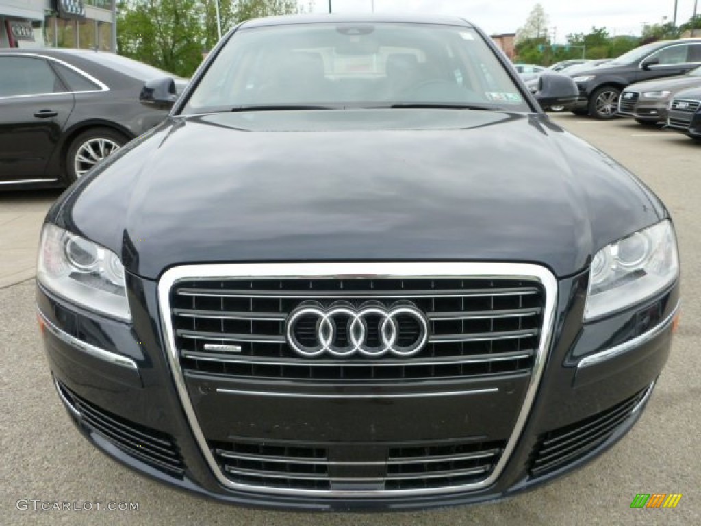 2009 A8 L 4.2 quattro - Night Blue Pearl Effect / Amaretto/Black Valcona Leather photo #16