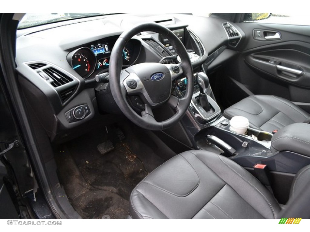 2013 Escape Titanium 2.0L EcoBoost 4WD - Tuxedo Black Metallic / Charcoal Black photo #5