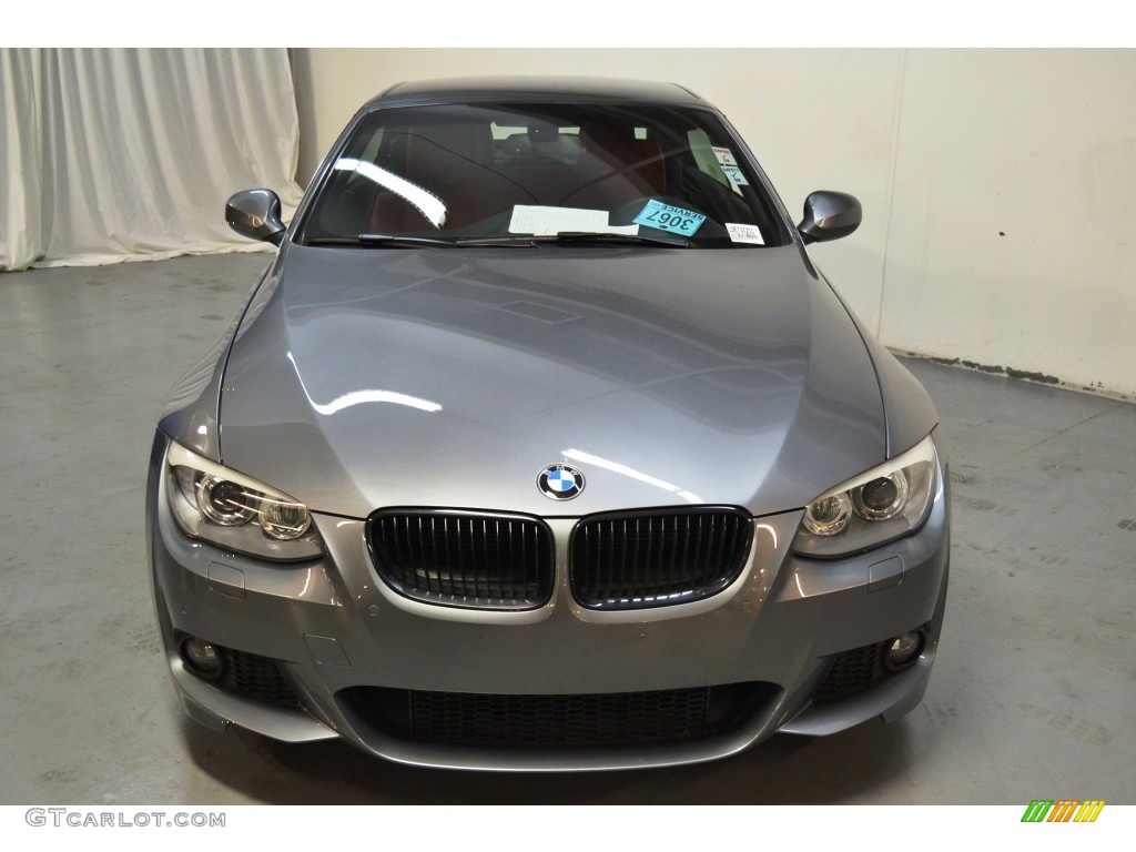 2013 3 Series 328i Convertible - Space Gray Metallic / Coral Red/Black photo #4