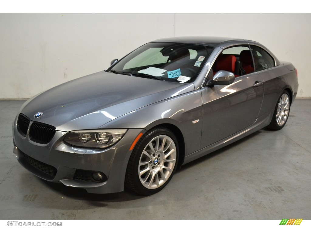 2013 3 Series 328i Convertible - Space Gray Metallic / Coral Red/Black photo #9