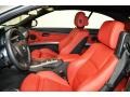 Coral Red/Black Front Seat Photo for 2013 BMW 3 Series #104100919
