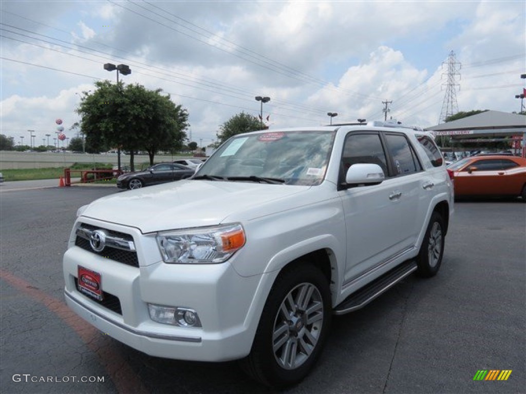 2012 4Runner Limited - Blizzard White Pearl / Black Leather photo #3