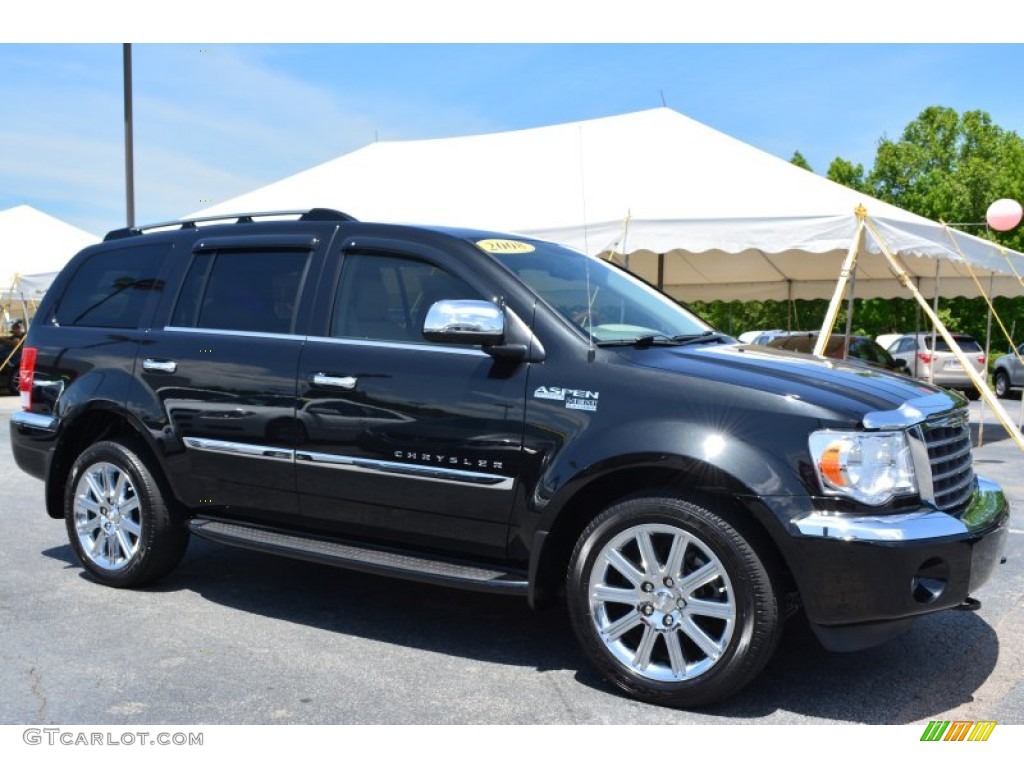 2008 Aspen Limited 4WD - Brilliant Black Crystal Pearl / Light Graystone photo #1