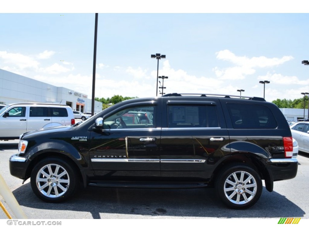 2008 Aspen Limited 4WD - Brilliant Black Crystal Pearl / Light Graystone photo #6