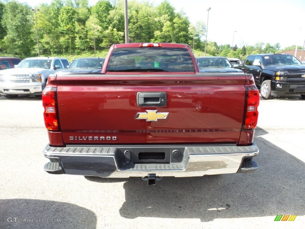 2015 Silverado 1500 WT Double Cab - Deep Ruby Metallic / Dark Ash/Jet Black photo #7