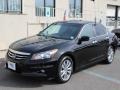 2011 Crystal Black Pearl Honda Accord EX-L V6 Sedan  photo #1