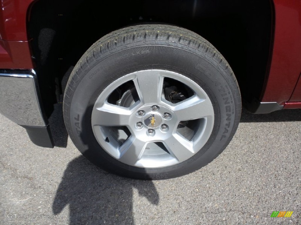 2015 Silverado 1500 WT Double Cab - Deep Ruby Metallic / Dark Ash/Jet Black photo #11